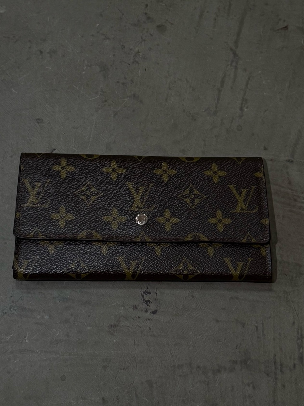 Louis Vuitton Monogram Long Bifold Wallet Brown – Vintage